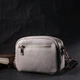 Сумка кросс-боди женская кожаная Vintage leather-22317 Белая - изображение 7