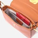 Сумка кросс боди через плечо женская из натуральная кожи Vintage leather-22390 Коричневая - изображение 11