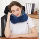 Дорожня подушка Generic з ефектом Memory Foam, подушка для подорожей (Wunlun-75019937) темно-синя - изображение 6