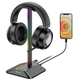 Подставка для геймерских наушников RGB New Bee NB-Z8 Black амбушюры аксессуар (Z8B) - изображение 2