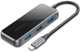 USB-хаб Vention 5 в 1 Type-C-HDMI-USB-PD 3USB 3.0 4K 60 Гц 87 Вт 0.15 м Black (6922794745643) - зображення 2