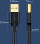 Кабель Ugreen US128 USB Type-A 3.0 - USB Type-A 3.0, 1 м Black (6957303813704) - зображення 5