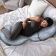 Подушка для беременных Chicco Boppy Total Body Полиэстер Антиаллергенная 165х57 см Синяя (79923.82) - изображение 6