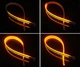 Гибкие дневные ходовые огни в авто 2шт по 30см с бегущим поворотом ДХО LED DRL (скрытый контроллер) в повороткини белые с желтым - изображение 6