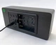 Часы электронные настольные VST-862S-6 (термометр, гигрометр, будильник) от USB DC чёрный корпус, белые цифры - изображение 4