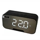 Бездротовий портативний радіоприймач з годинником KIMISO K10 LED CLOCK з Bluetooth колонкою, термометром та підсвічуванням чорний - зображення 3