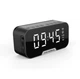 Бездротовий портативний радіоприймач з годинником KIMISO K10 LED CLOCK з Bluetooth колонкою, термометром та підсвічуванням чорний - зображення 4