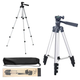 Штатив для телефону та фотоапарата Tripod 3110 PRO портативний трипод 0,35-1.02м висота. Колір: срібний(ws16178-1)(WB) - изображение 2