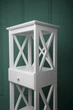Етажерка з дерева HouseWood HW-31 біла 30x40x134см - зображення 3