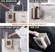 Мусорное ведро раскладное Foltable Trash Bin бежевое - изображение 4