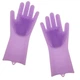 Силиконовые перчатки Magic Silicone Gloves Purple для быта - изображение 1