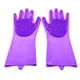 Силиконовые перчатки Magic Silicone Gloves Purple для быта - изображение 3