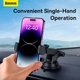 Держатель Baseus UltraControl Pro Series Clamp-Type Car Holder Set |5.4-7.2"| черный - изображение 9