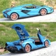 Машинка колекційна Lamborghini Sian металева моделька спорткар іграшка 21 см Синій (3469514) - зображення 7