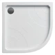 Поддон для душевой кабины KOLLER POOL Grace 80x80x17см полукруглый акриловый без сифона белый GRACE80R - изображение 1