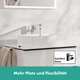 Cмеситель для умывальника с высоким изливом HANSGROHE Tecturis E CoolStart EcoSmart+ хром латунь с донным клапаном 73070000 - изображение 6