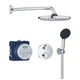 Душевая система скрытого монтажа GROHE QuickFix Precision 34883000 с верхним душем латунь хром CV033250 - изображение 1