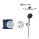 Душевая система скрытого монтажа GROHE QuickFix Precision 34883000 с верхним душем латунь хром CV033250 - изображение 3