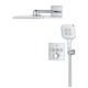 Душова система прихованого монтажу GROHE Grohtherm SmartControl із верхнім душем латунь хром 34864000 - зображення 4