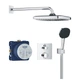 Душова система прихованого монтажу GROHE Quickfix Precision Trend із верхнім душем латунь хром 34882000 - зображення 1