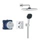 Душова система прихованого монтажу GROHE Quickfix Precision Trend із верхнім душем латунь хром 34882000 - зображення 3