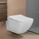 Унитаз подвесной безободковый белый VILLEROY&BOCH VENTICELLO без сиденья 4611R001 - изображение 8