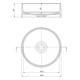 Умывальник накладной DEANTE Silia 360x360x125мм круглый белый CQS_AU4S - изображение 2