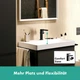 Cмеситель для умывальника однорычажный HANSGROHE Tecturis E CoolStart EcoSmart+ черный латунь с донным клапаном 73040670 - изображение 6