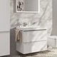 Cмеситель для умывальника однорычажный HANSGROHE Tecturis E CoolStart EcoSmart+ белый латунь с донным клапаном 73020700 - изображение 7