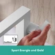 Cмеситель для умывальника однорычажный HANSGROHE Tecturis E CoolStart EcoSmart+ белый латунь 73041700 - изображение 6