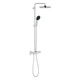 Душевая система с термостатом GROHE QuickFix Vitalio Start 26677001 с верхним душем латунь хром CV033239 - изображение 3