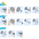 Крючок настенный одинарный GROHE QuickFix Start 40961000 прямоугольный металлический хром CV033410 - изображение 6
