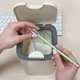 Відро для сміття 2 л з кришкою пластикове бежеве MVM BIN-06 2L BEIGE - зображення 9