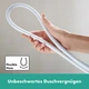Шланг для душа HANSGROHE Designflex 1250мм силиконовый белый 28220700 - изображение 4