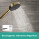 Душова лійка HANSGROHE Pulsify Select S EcoSmart із кнопкою 105мм пластик бронза 24111140 - зображення 4