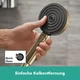 Душова лійка HANSGROHE Pulsify Select S EcoSmart із кнопкою 105мм пластик бронза 24111140 - зображення 6