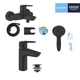 Набір змішувачів для ванної GROHE QuickFix Start UA303301SQ чорний латунь CV032757 - зображення 3