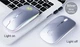 Бездротова комп'ютерна миша IMICE E-1300 2,4G USB на акумуляторі срібляста - изображение 2