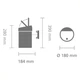 Ведро для мусора с откидной крышкой Brabantia Touch Bin New 3 л Matt Black 364440 - изображение 4