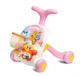 Ходунки-каталка, игровой развивающий столик 2 в 1 Caretero Spark Pink, ходунки для детей, каталка для малышей, развивающая игрушка, складные ходунки, столик для игр, музыкальные ходунки, легкие ходунки - изображение 3