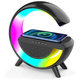 Настольная смарт лампа ночник BT-2301 RGB Rainbow Light-Wireless с Bluetooth колонкой беспроводная зарядка black - изображение 1