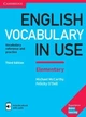 English Vocabulary in Use Third Edition Elementary with eBook and answer key (Felicity O'Dell, Michael McCarthy) ISBN: 9781316631522 - зображення 1