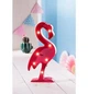 Декоративний настільний світлодіодний світильник нічник Toys Lamp Фламінго 3D рожевий на батарейках - зображення 3