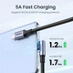 Кабель зарядный Ugreen Type-C 2.0 угловой для быстрой зарядки PD 1 м Black (US334) - изображение 4