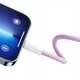 Кабель зарядный Baseus USB C - Lightning Dynamic Series Fast Charging Data Cable 20 Вт 1 м Purple (CALD000005) - изображение 4