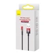 Кабель зарядный Baseus USB - Lightning MVP 2 угловой 2.4А 1 м Black/Red (CAVP000020) - изображение 5
