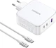 Зарядное устройство Ugreen GaN Fast Charger 140Вт with Cable White (CD289) - изображение 3