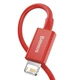 Зарядний кабель Baseus USB - Lightning Superior USB Cable 2 м Red (CALYS-C09) - зображення 3
