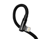 Кабель зарядный Lightning Baseus Type-C to Lightning MVP угловой 20W 1 м Black (CAVP000201) - изображение 4