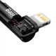 Кабель зарядный Lightning Baseus Type-C to Lightning MVP угловой 20W 1 м Black (CAVP000201) - изображение 8